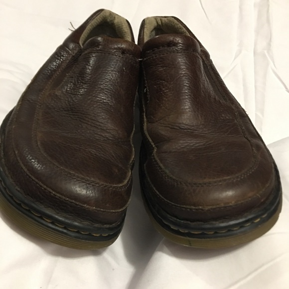 Dr Martens Brown Leather Slip-Ons Shoes main image 5